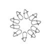 Fast Lock Line Tackle Stainless Steel Connector Oval Split Rings Fishing Hanging Snap Barrel Swivel