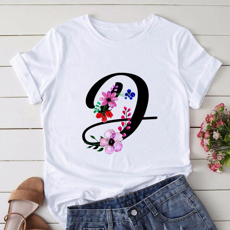 Women S Letter Printed T Shirt Girl Harajuku Short Sleeved O Neck Tees Shirt Female Summer