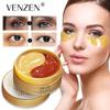 60pcs Gold Collageen Oogmasker Gezicht Anti Rimpel Gel Slaap Gouden Masker Eye Patches Caviar Essentie Collageen Hydraterende oogmaskers