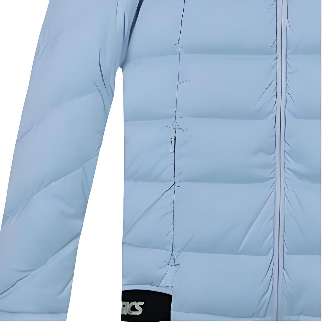 Asics Logo Hooded Casual Sports Long Sleeve Down Jacket Women Jackets Light-Blue 2032C319-400