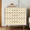 Peel and Stick Trellis Wallpaper Removable Self-Adhesive Classic Lattice Floral Contact Paper for Cabinets Bathrooms Kitchen