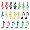 20/40Pcs Musical Note Clips Music Paper Clip Holder Plastic Music Book Clip Bookmarks Stationery Clips for Paper Book Notebook