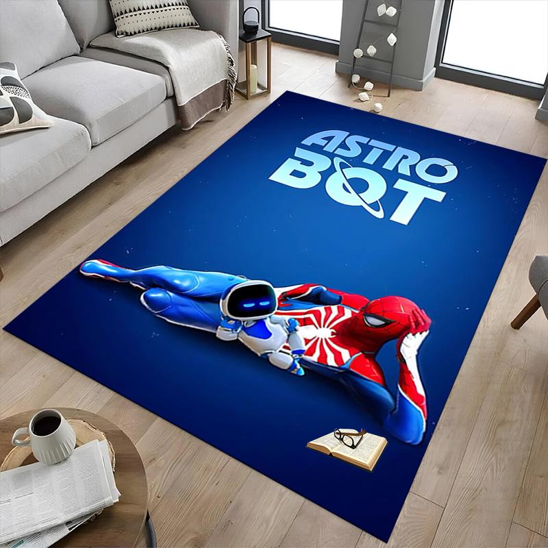 שטיח הרפתקאות Astro Bot 1 יחידה לחדר משחקים, חדר שינה, סלון, ספה, עיצוב הבית, שטיח לאזור משחקים לילדים, מחצלת רצפה מונעת החלקה Y7238