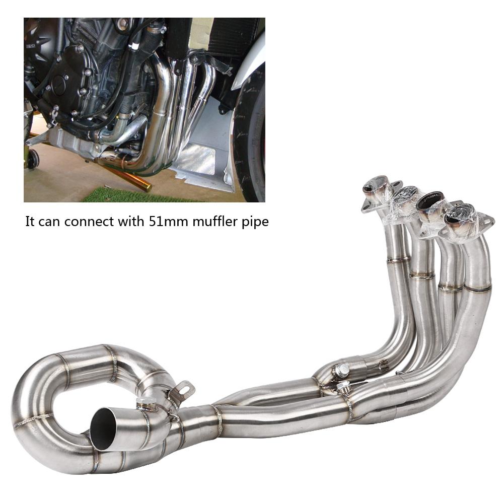 Motorcycle Full Exhaust System Vent Front Pipe Link Connect for Yamaha YZFR6 20062018