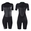 Womens 2mm Neoprene Short Sleeve Pants Wetsuit Snorkeling Diving Swimming Warm Water Sports
