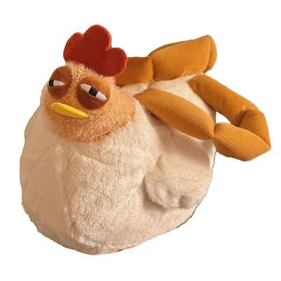 Lustige Küken Plüschtasche Hässliche Hühnerform Handtasche Henne Form Handtasche Schultertasche Geeignet für Mädchen B