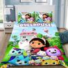 Cartoon Bettbezug Kissenbezug Bettwäsche Set Gabbys Puppenhaus Erwachsener Junge Mädchen Schlafzimmer Dekoration Kinder Einzel Doppel Große Größe