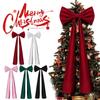 Large Bow Themed Party Decorations Christmas Tree Topper Bow Ribbon For Christmas Wedding Birthday Party Wall Pendant Decor 1PC
