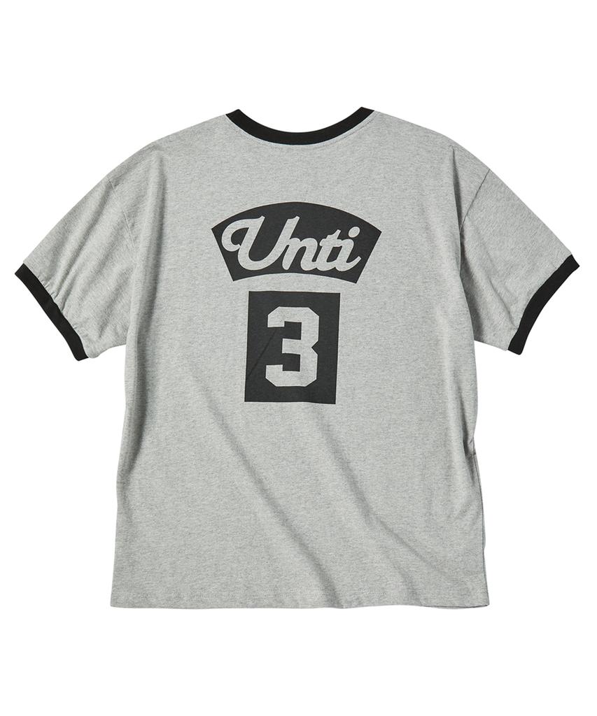 Eontaiteulseoul Untitled Arch Symbol Ringer Crop Short Sleeve Gray