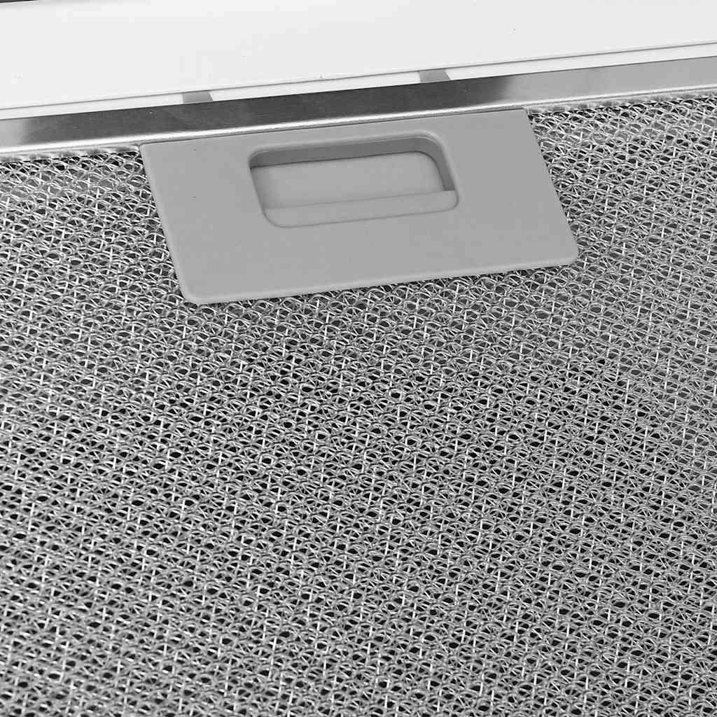 Vidaxl Kitchen Hood, 60 Cm, Stainless Steel And Tempered Glass, White