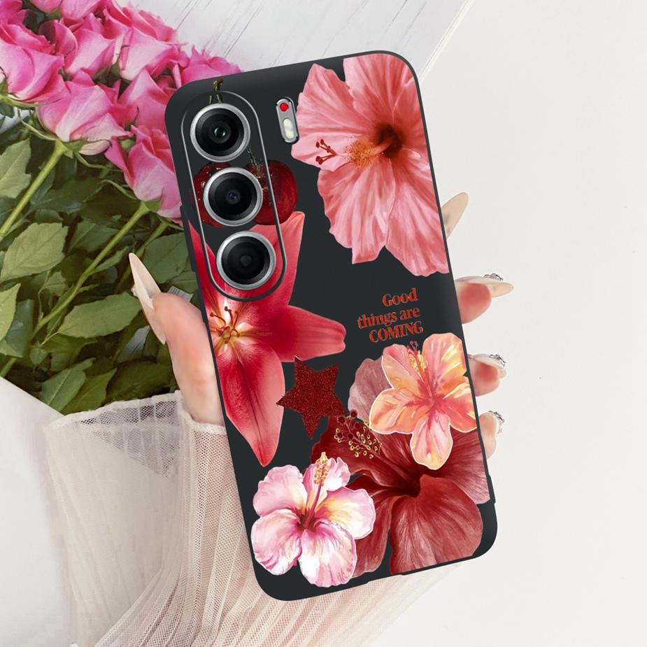 For Tecno Camon 40 Pro 5G CM7 Case Luxury Butterfly Painted Cover Soft TPU Phone Case For Tecno Camon 40 Camon40 Pro 4G CM6 Bags