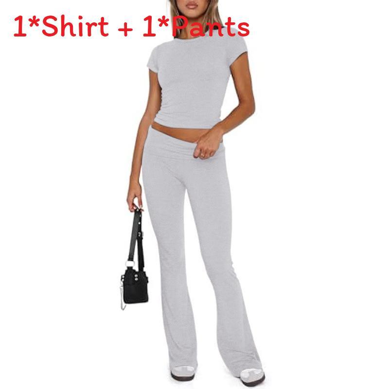 Casual Damespak van Polyester Spandex voor de Zomer Comfortabele Loungewear