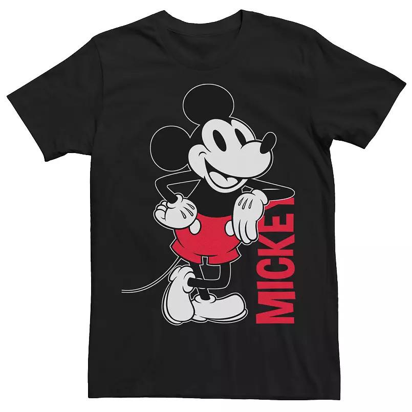 S Mickey Mouse Outline Black TShirt
