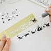 2pcs/1pc Cat-Shaped Template Ruler - Cute Double-Sided Bookmark and Precision Stationery, For Diaries Planners & Note-Taking