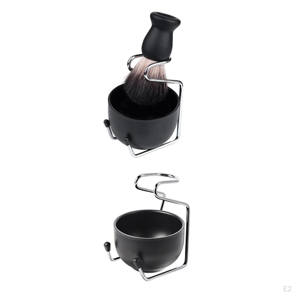 Shaving Brush Set/ Bowl Stand /Stainless Steel/ Present /Shaving Cleaning Tool/ for /Travel/