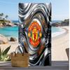 Manchester United Mintás Strandtörölköző Gyorsan Száradó Puha Törölköző Hordozható Nagy Téglalap alakú Strandtakaró Utazáshoz Medence