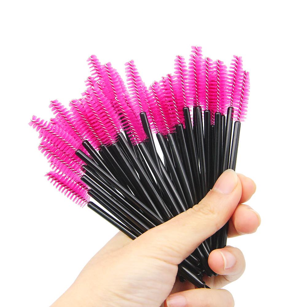50 buc Perie de unica folosinta pentru gene Baghete de rimel Aplicator Spoolers Instrument de machiaj
