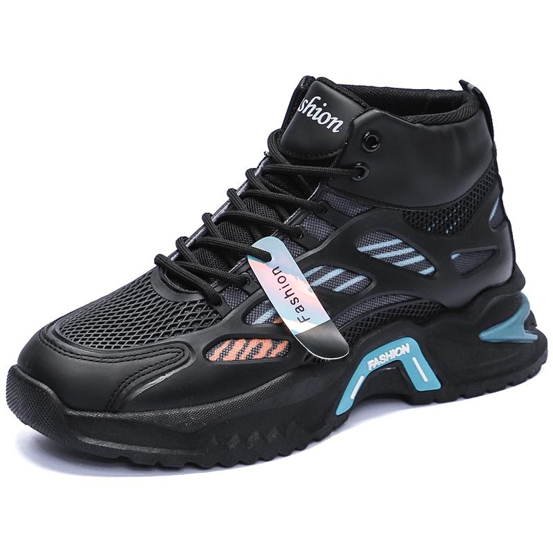 Nieuwe heren comfortabele outdoor comfortabele dikke zool mesh schoenen Hoge sneakers Daddy schoenen casual herenschoenen sneakers