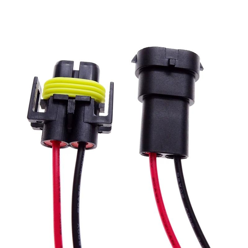 1 paar H8 H9 H11 Stecker Auf Buchse Stecker Adapter für Auto Nebelscheinwerfer Stecker Kabel Scheinwerfer Birne Lampe Kabelbaum zubehör