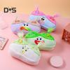 DIY Pencil Case Box Organizer Long Hair Doll Design Large Capacity Zipper Closure Pen Marker Drawing Tool Holder