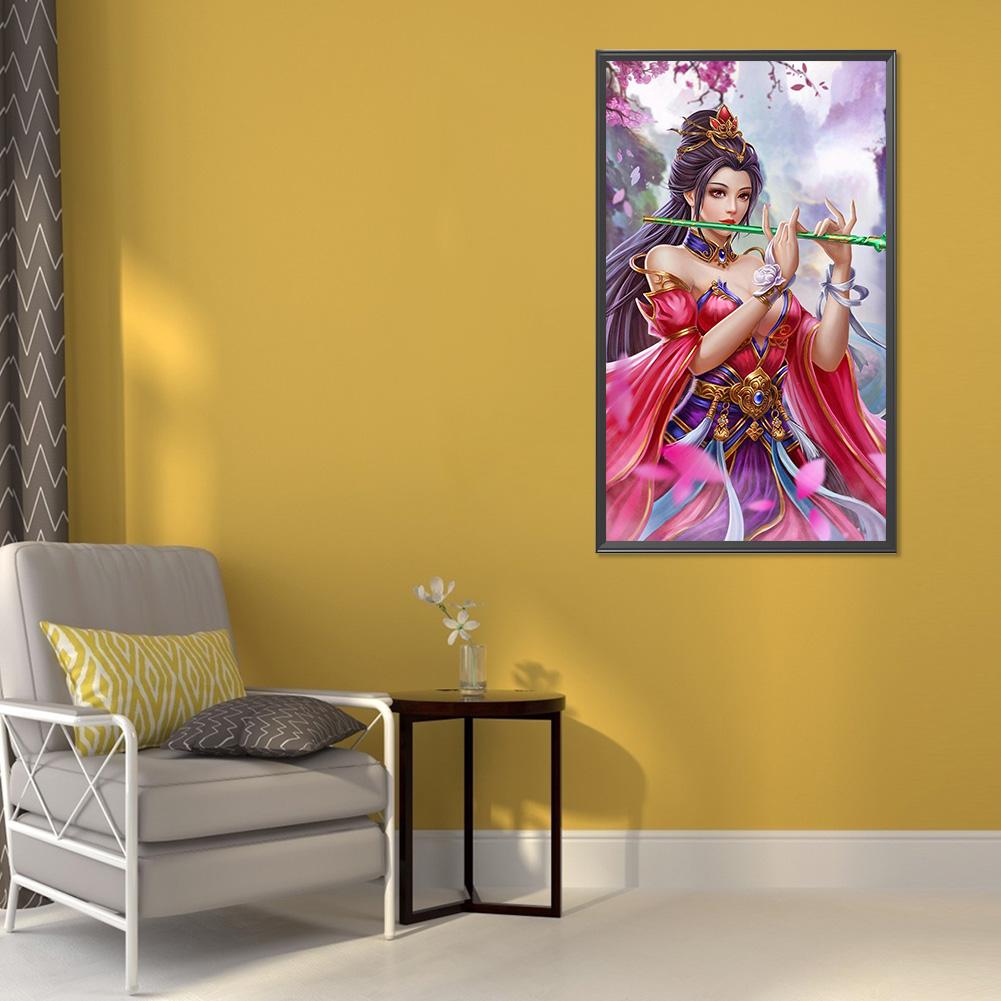 5D Diamond Painting Kit DIY Cartoon Game Female Full Round Drill Mosaic Picture Wall Decor Rhinestone Art Crafts Home Decoration