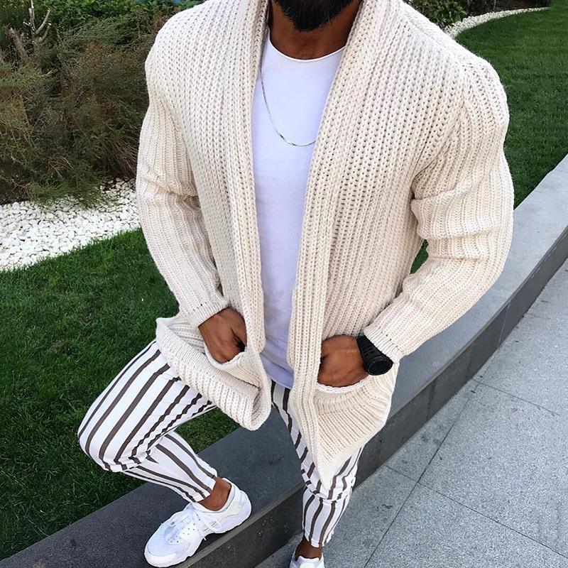 2025 Winter New Knitted Cardigan Long Sleeve Slim Fit Sweater