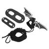 Lizard Bowtie Set Adjustable Bearded Dragons Bow Harness Set for Reptiles Apparel AccessoriesSilver