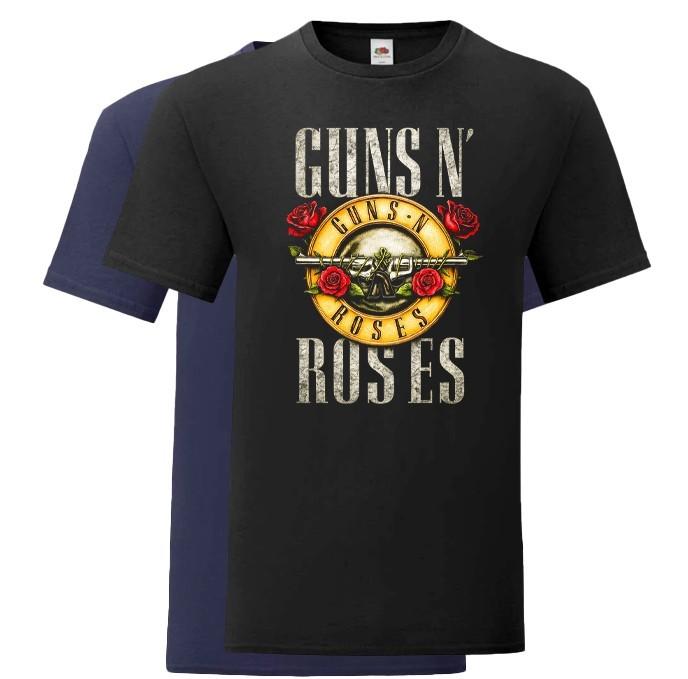Guns N Roses Black TShirt Cotton Hard Rock Heavy Metal Tee Gift for Her