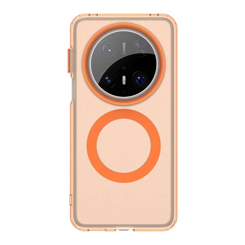 Para Capa Huawei Mate 70 Pro Huawei Mate 70 Pro Capa Transparente Magnética Anular Carregamento Sem Fio Fosca Funda Mate 70 Pro