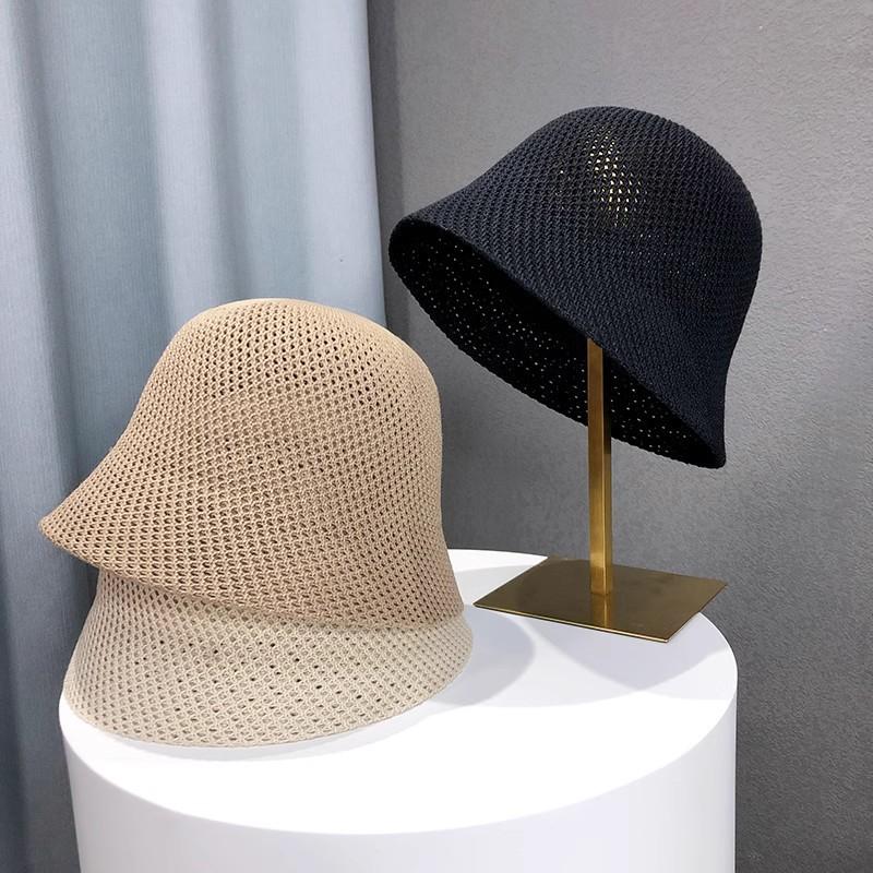 Hat women's bucket hat spring and summer hollow thin sun hat sunscreen sunshade bucket hat showing washbasin hat