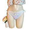 Men Sexy Briefs Camel Toe Underwear Lace-Up Back Open-Crotch Tight Panties Hiding Gaff Sissy Lingerie Low Rise Underpants
