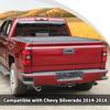 Black Rear Tail Light Lamp Guards Decor Cover Trim For Chevy Silverado 2014-2018