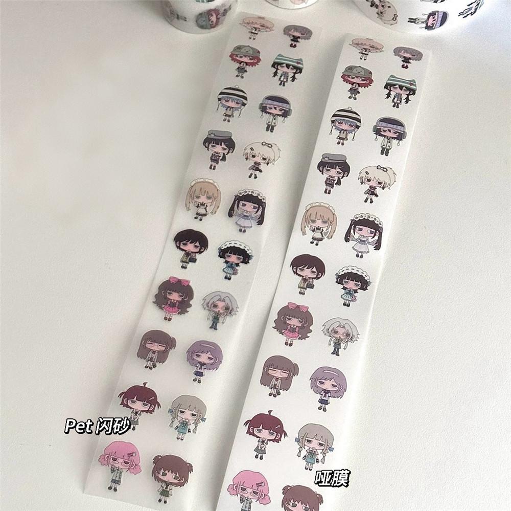 One Cycle Cute Hand-drawn Anime Cartoon Girl Stickers 35-50cm for Craft Supplies Scrapbooking Material Phone