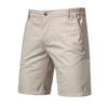 Sommer Baumwolle Lässige Kurze Hose Herren Gerade Schmal Kniehose Große Größe Einfarbig Sport Herren Kurze Hose