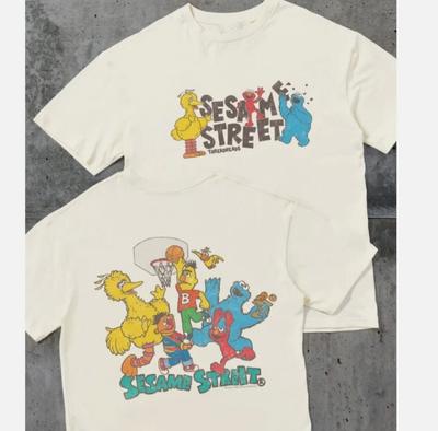 Sesame Street Hoops Vintage 100% Cotton Unisex T-Shirt Size S-45XL Unisex T-Shirt