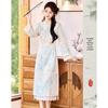 Si Shui Nian Hua Elegant New Chinese Style Long Sleeve Mid-Length Dress