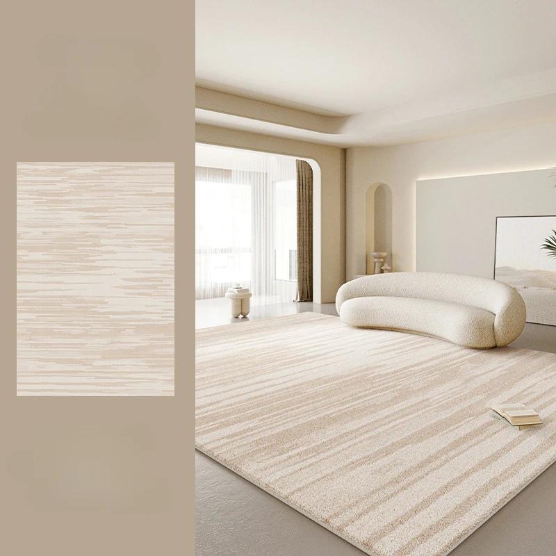 Large Size Living Room Decoration Soft Carpet Cream Style Rugs for Bedroom Thick Washable Bedside Floor Mat Home Fluffy Soft Rug
