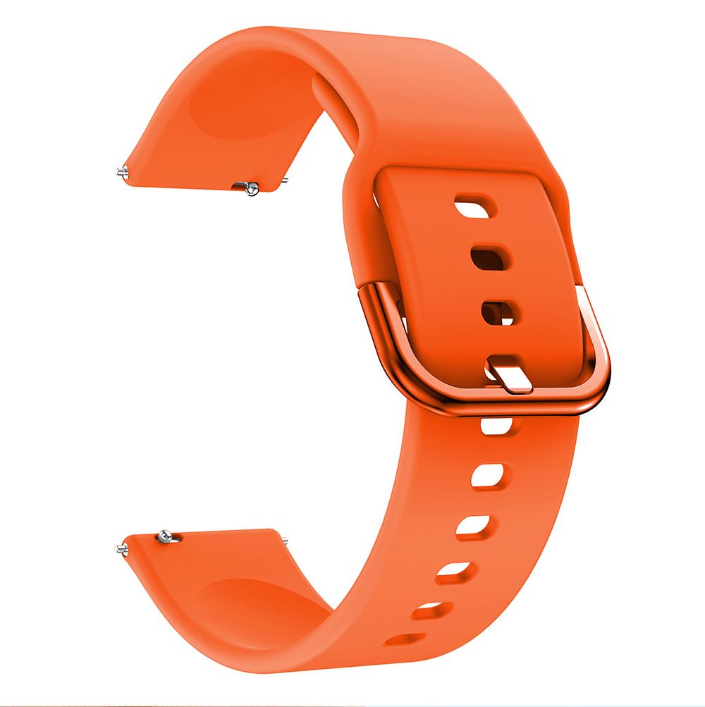 18mm 20mm 22mm Silikonrem Klockarmband För Samsung Galaxy watch 42m 46mm Active 2 Gear S2 S3 Honor Amazfit BIP Huawei watch gt 2 Armband Armband