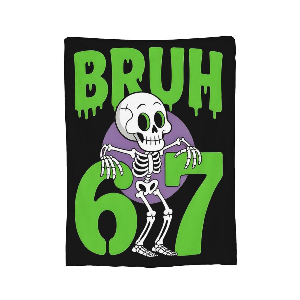 Steal a Brainrot Six Seven 67 Italienisches Brainrot Gaming Decke Bezug Fleece Ultra-Weiche Kuscheldecke für Bett Schlafzimmer Steppdecke