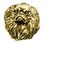 Pekingese, Pekinese, Peke - vergoldete Anstecknadel, elegantes Hundeornament, einzigartige Anstecknadel der Marke Art-Dog