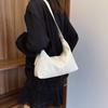 Chic Pu Leather Shoulder Bag Stylish Casual Crossbody Tote With Zipper Closure