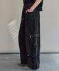 MAXZA Vintage Washed Cargo String Wide Pants