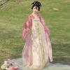 Chinese Original Tang Dynasty Hanfu, Elegant Flowy High Waist Ruqun Set for Women, Spring & Summer