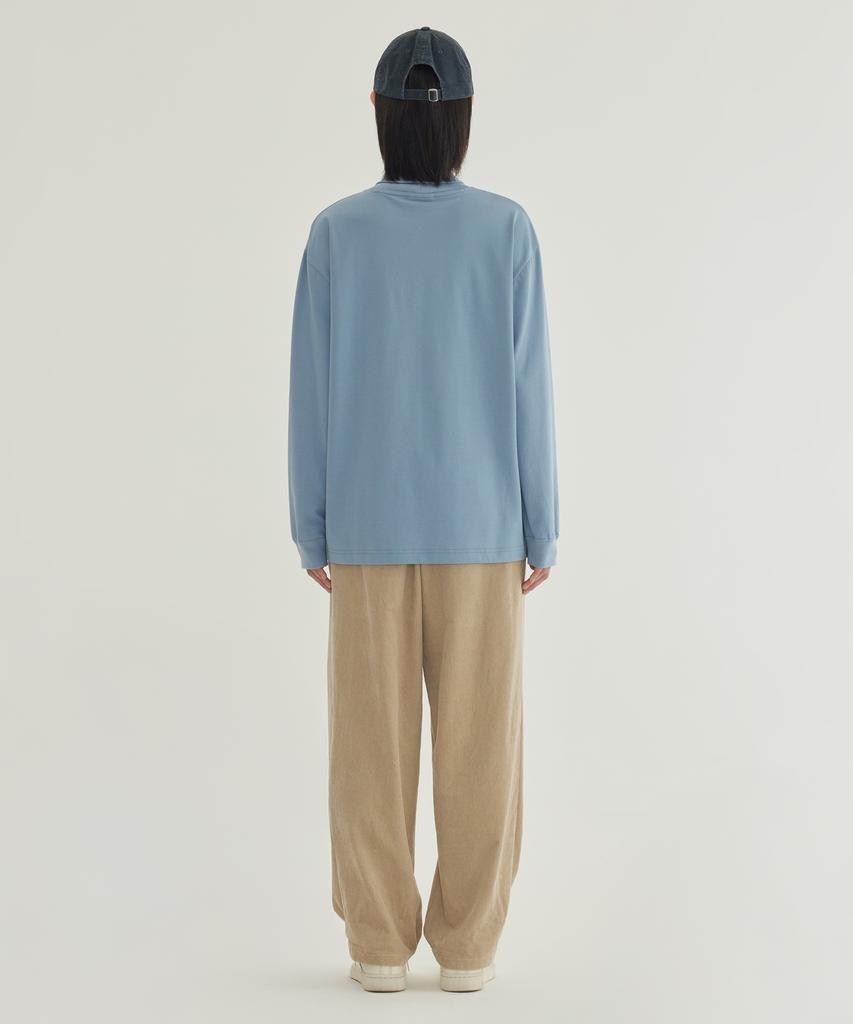 COVERNAT Sorona Layered Turtleneck Long Sleeve Dusty Blue