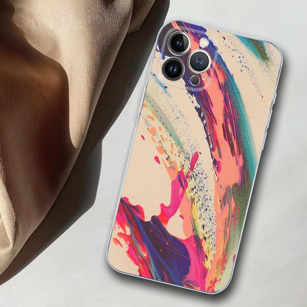 Applicable To Iphone15Pro Mobile Phone Case, Color Graffiti Mobile Phone Case Is Sent On Behalf Of Others, And Painted Anti-Drop Is Anti-Drop.
