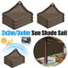2x3m/3x4m Sun Shade Sail Rectangle HDPE Sunshade Net with Grommets Shade Trap Shade Canopy for Patio Backyard Lawn Garden