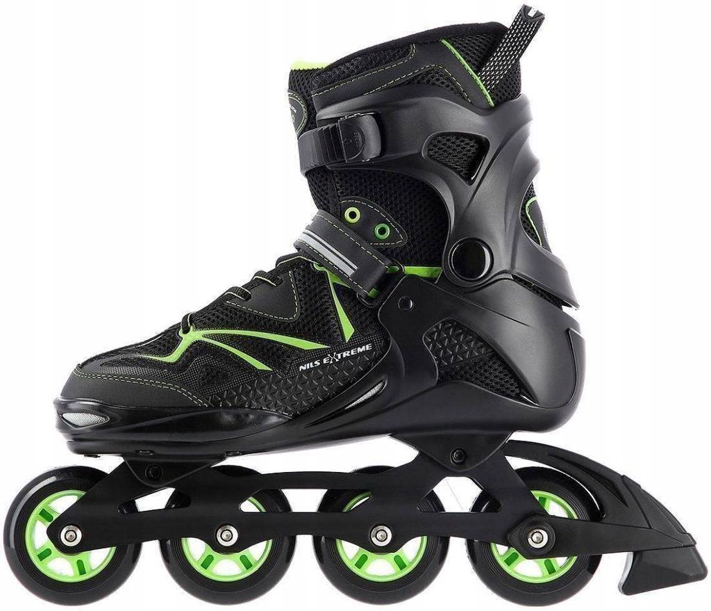 Na9022 Black/Green Size 41 Nils Extreme Roller Skates