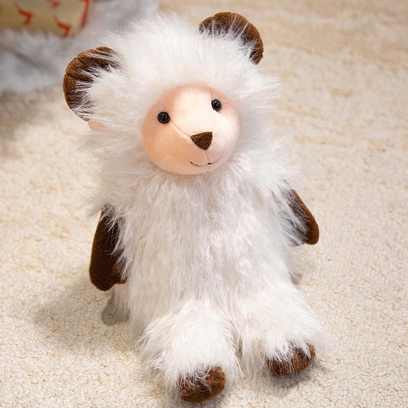 Year of the Sheep Meimei Plush Toy: Soft Sheep Doll Cushion for Kids