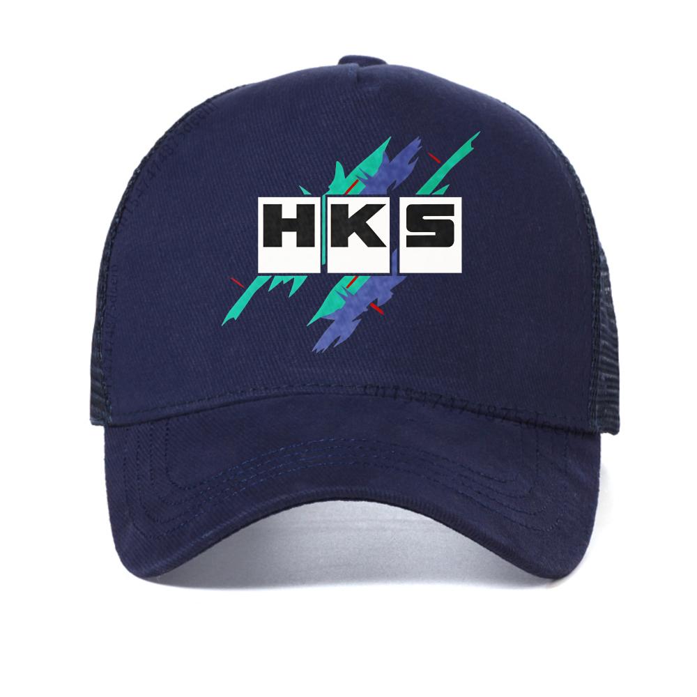 HKS Lettet Pattern Trucker Cap Limited HKS Power and Sportser Performance Baseball Cap Men Women Sun Hat Mesh Snapback Hats