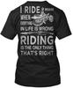 Motocross I Ride Dirtbikes Because When Everything T-Shirt Made In USA S To 5XL
